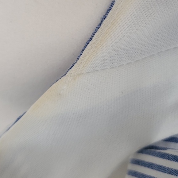 Delicate Seersucker Striped Sleeveless Dress with Bows - Picture 5 of 6